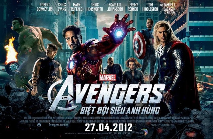 Ảnh bộ phim Biệt đội siêu anh hùng năm 2012.